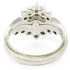 Image 6 : 14kt White Gold 1.00 ctw Diamond Cluster Cocktail Ring