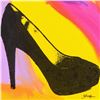 Image 2 : Gail Rodgers, "Heels" One-of-a-Kind Hand-Pulled Silkscreen Mixed Media on Canvas