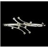 Image 1 : 0.95 ctw Diamond Bangle Bracelet - 14KT White Gold