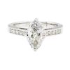 Image 2 : 1.46 ctw Diamond Ring - 14KT White Gold