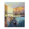Image 1 : Ming Feng, "Entering the Grand Canal" Original Oil Painting on Canvas, Hand Sign