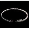 Image 3 : 1.00 ctw Diamond Bangle Bracelet - 14KT White Gold