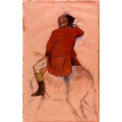 Edgar Degas - Rider With Red Jacket