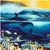 Image 2 : Wyland, "Surfing" Hand Embellished Limited Edition Cibachrome, Numbered and Hand