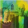 Image 2 : Steve Kaufman (1960-2010), "American Gothic" Hand Painted Limited Edition Silksc