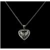 GIA Cert 2.24 ctw Diamond Pendant With Chain - 14KT White Gold
