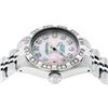 Image 4 : Rolex Ladies Stainless Steel Pink MOP Pyramid Diamond Datejust Wristwatch 26MM