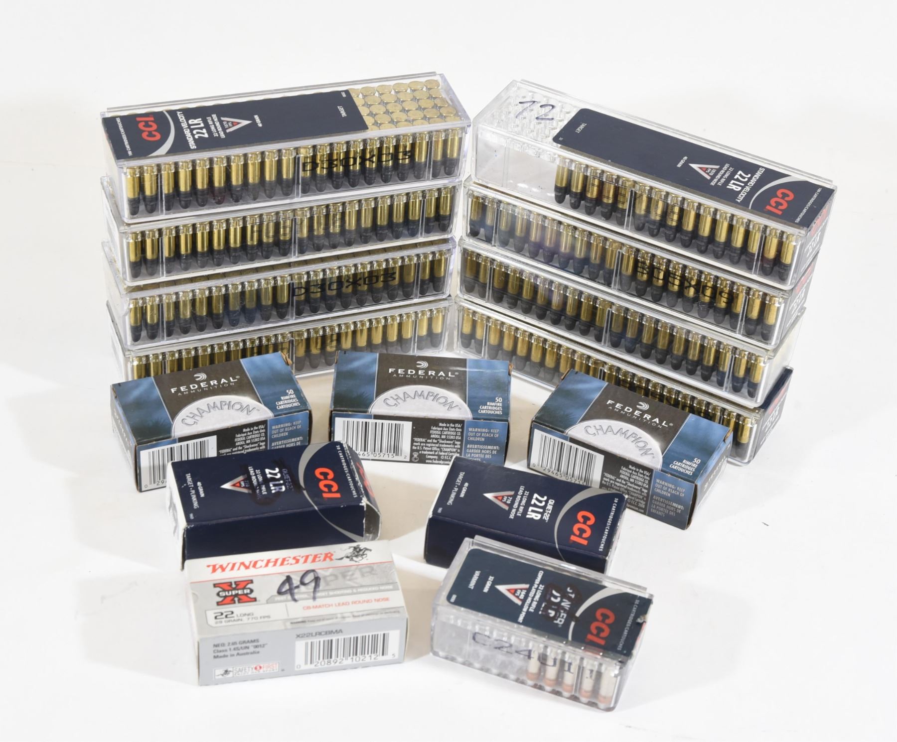 1066 Rounds 22 Long Rifle Ammunition