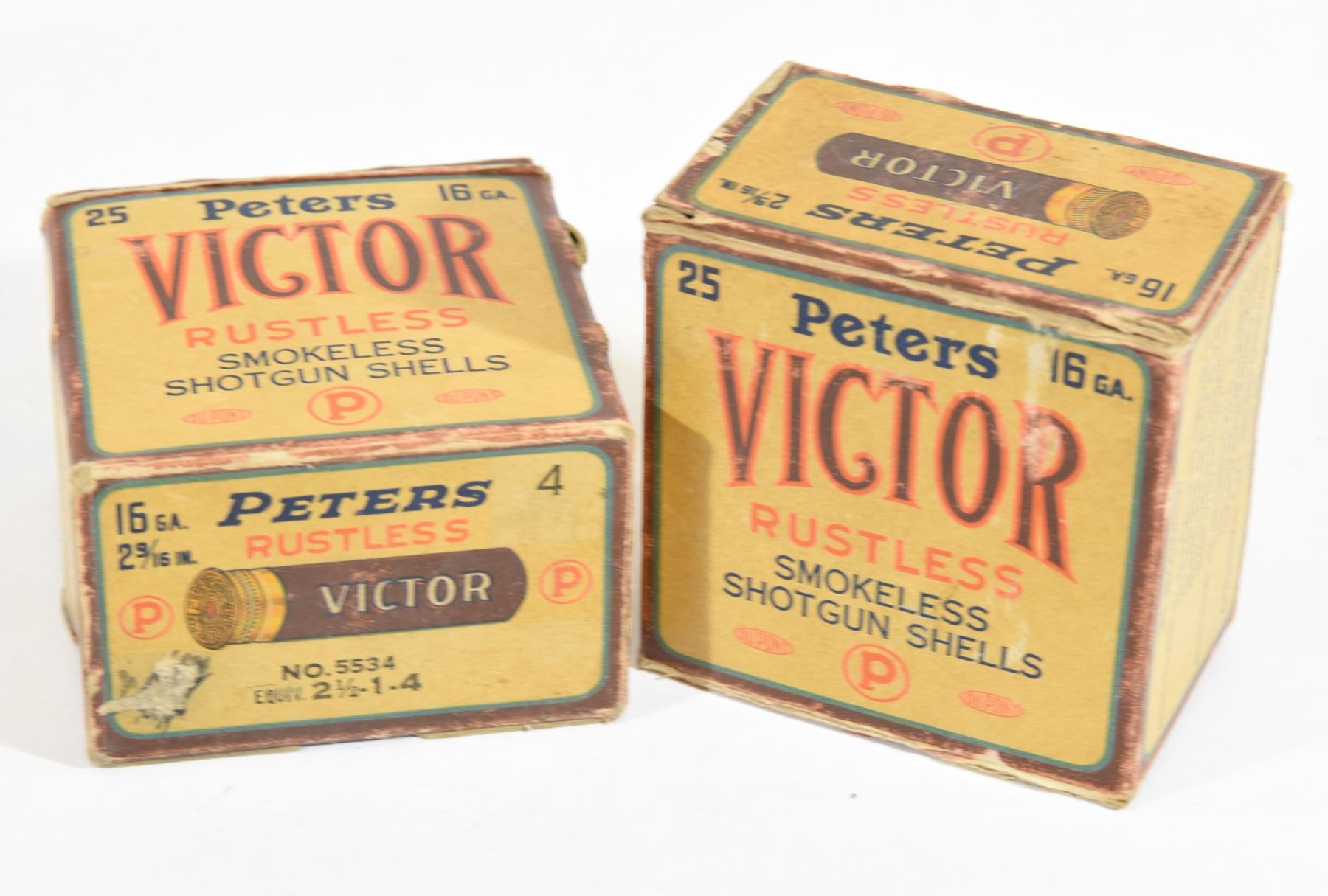 Vintage .16 ga PETERS No.4 Paper Hull Shotshells