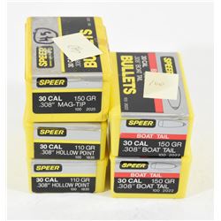 Box Lot of Speer 30 cal Bullets