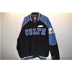 NFL COLTS FOOTBALL LEATHER COAT XL LIKE NEW