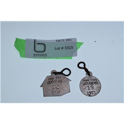 GOODEVE SASK. DOG TAGS