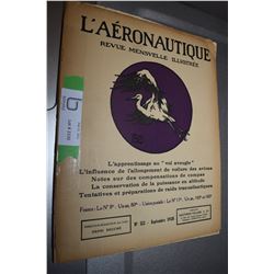 1928 FRENCH MAGAZINE ON AIRPLANES / BI-PLANES , ART ADVERTISEMENTS