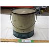 Image 3 : Vintage White Rose 10lb grease tin with handle