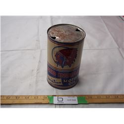 Red Indian Aviation motor oil quart tin