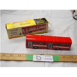 Dinky toy single decker bus with original box (6 1/2" long)