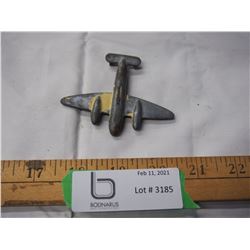 Vintage metal airplane bomber toy plane