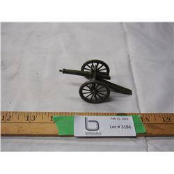 Metal canon toy made in England