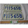 Image 1 : (2X THE MONEY) 1972 Sask license plates