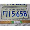 Image 3 : (2X THE MONEY) 1972 Sask license plates