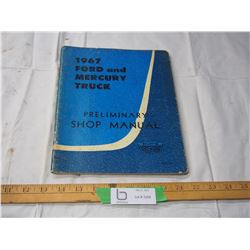 1967 Ford and Mercury truck shop manual