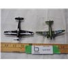 Image 2 : (3X THE MONEY) Metal toy airplanes