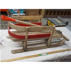 Vintage wooden kids sleigh
