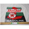 Image 1 : Texaco Sky Chief Gasoline tin sign (12 1/2 x 16")