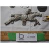 Image 2 : Cast iron horse, Pepsi key chain, and misc