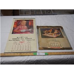 (2X THE MONEY) 1949, 1966 Calendars