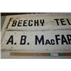 Image 2 : (2X THE MONEY) Beechy tin signs