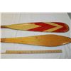 Image 2 : 2 Unique wooden oars