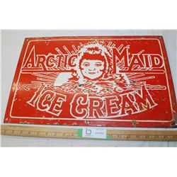 Antique Arctic Maid Ice Cream sign