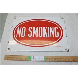 Antique porcelain No Smoking sign