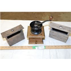 Coffee grinder and partial butter press