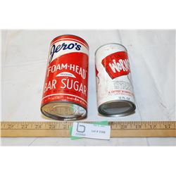 Worms soda and Jero's Bar Sugar