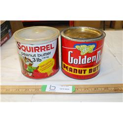 Peanut Butter tins