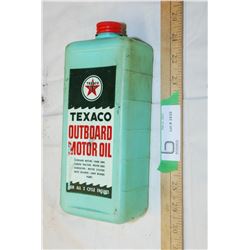 Texaco plastic oil container