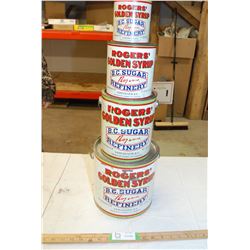 (4X THE MONEY) Roger Syrup tins