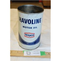 Texaco Havoliln oil quart version 2