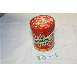 Double Daily tobacco tin