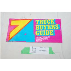 1974 Ford Buyer's booklet