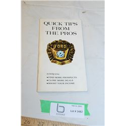 Ford 300/500 1973 booklet