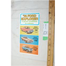 1974 Ford Explorer brochure
