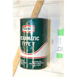 Texaco Texmatic quart tin