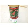 Image 1 : Empty Falcon quart oil tin