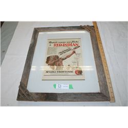 Red Indian rustic frame