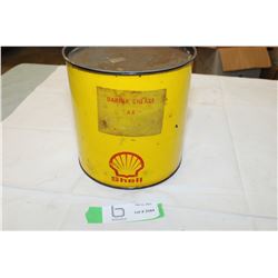 Shell grease tin