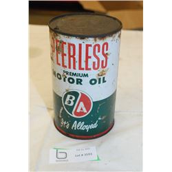 B/A oil quart tin