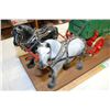Image 3 : Folk art Clydesdale and wage set
